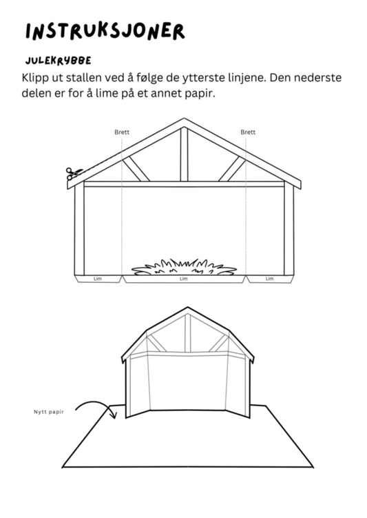 Gjør-det-selv Julekrybbe