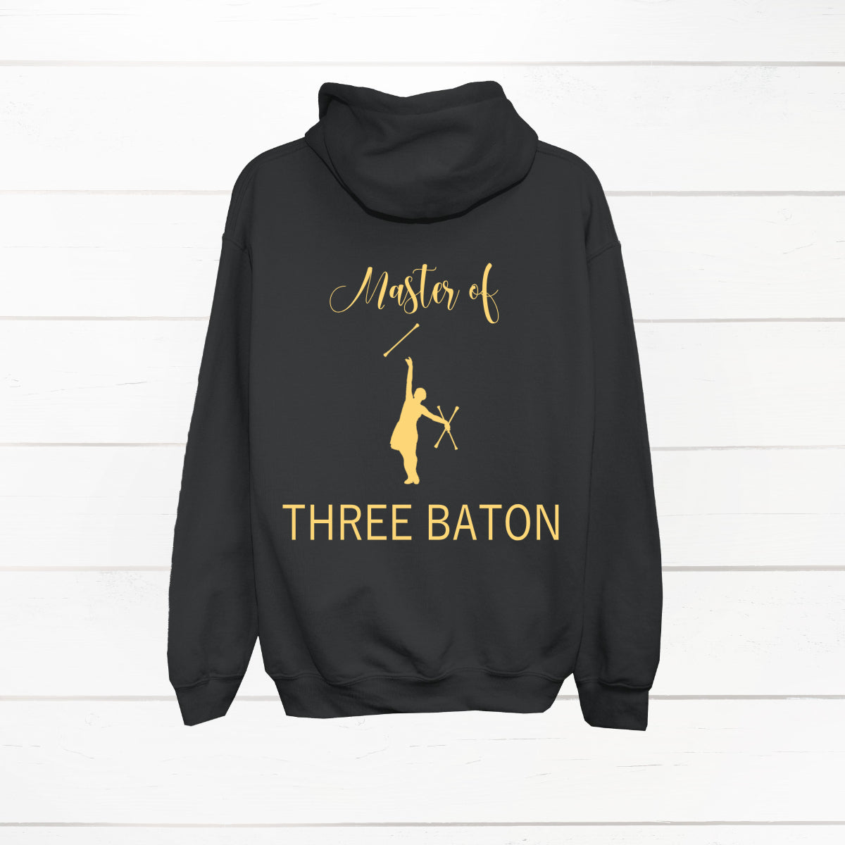 Hettegenser "Master of Three Baton" trykk på ryggen