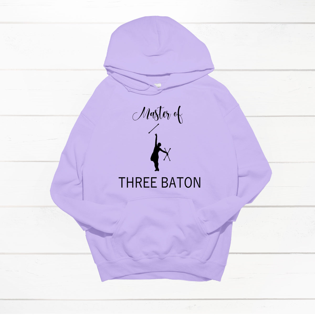 Hettegenser "Master of Three Baton" trykk på front