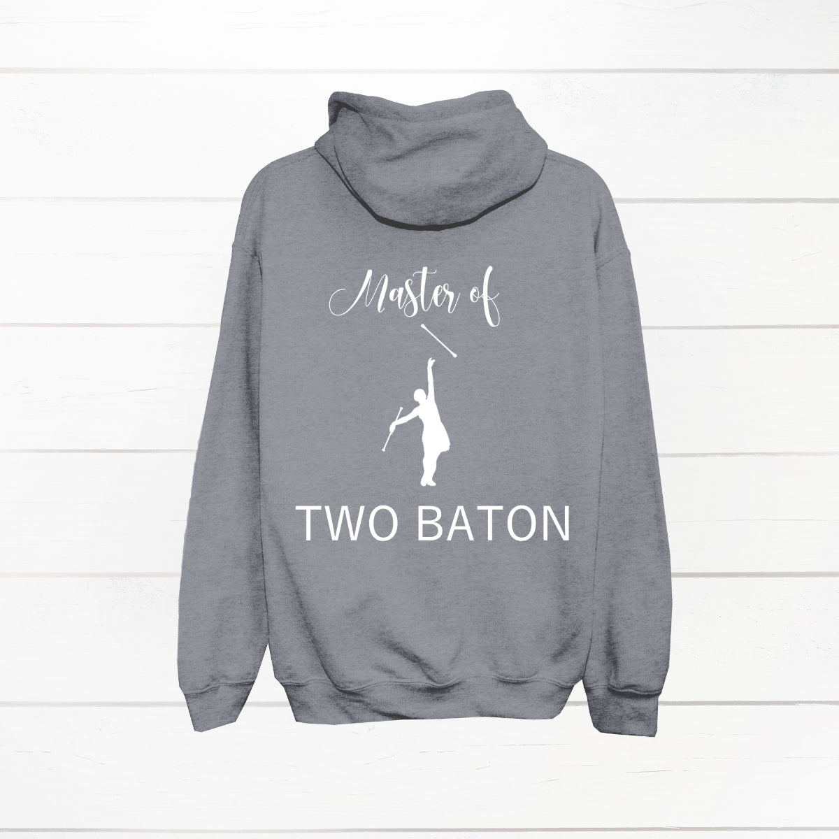 Hettegenser "Master of Two Baton" trykk på ryggen