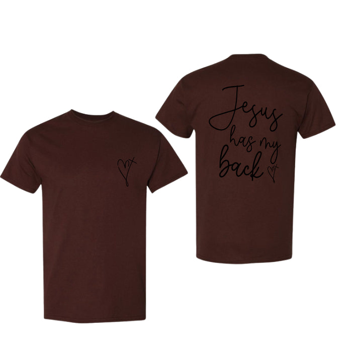 T-skjorte "Jesus has my back"
