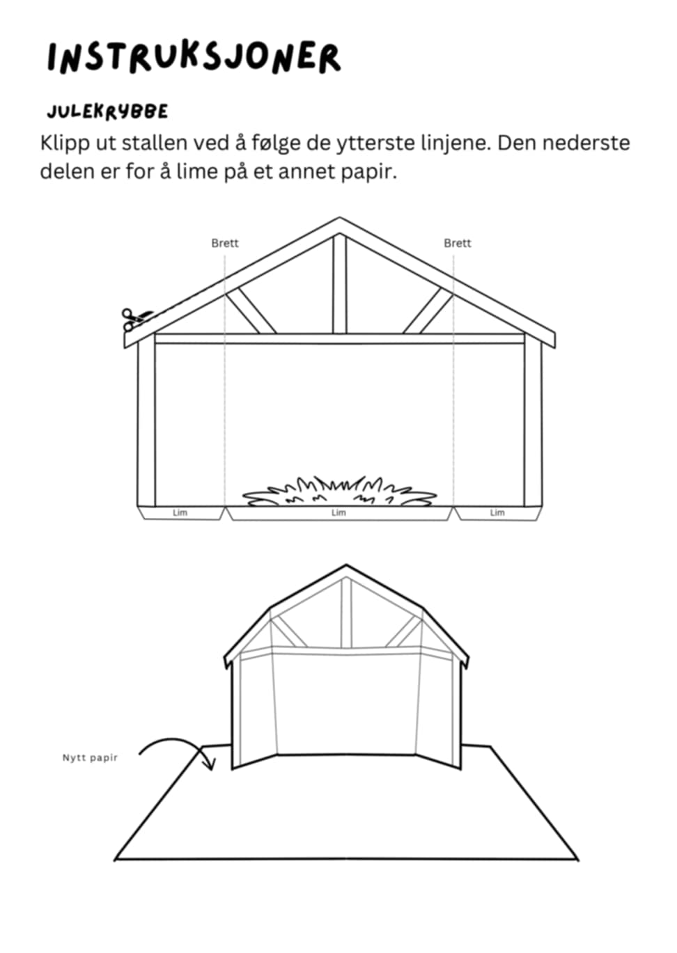 Gjør-det-selv Julekrybbe
