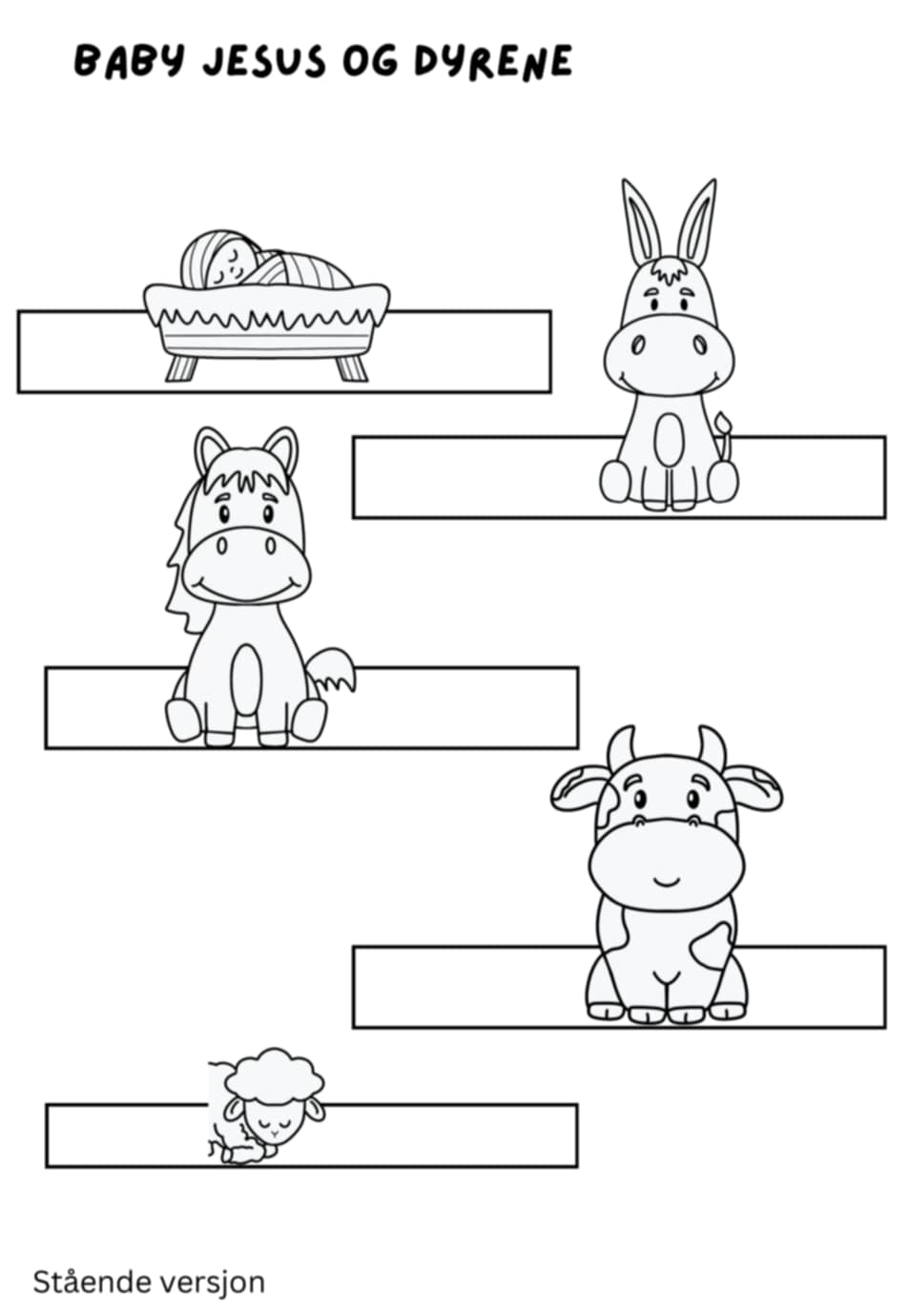 Gjør-det-selv Julekrybbe