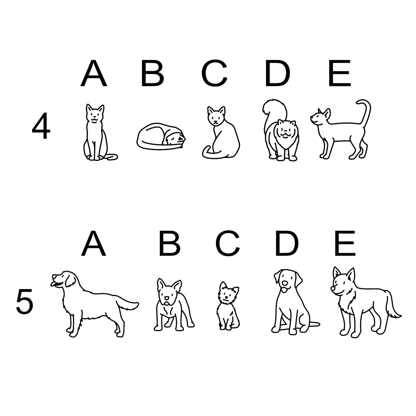 Vinylfigurer katt og hund